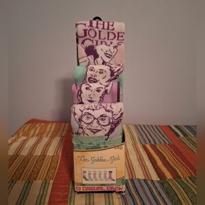 The Golden Girls Casual Crew Socks 6 Pair Pastel Colors